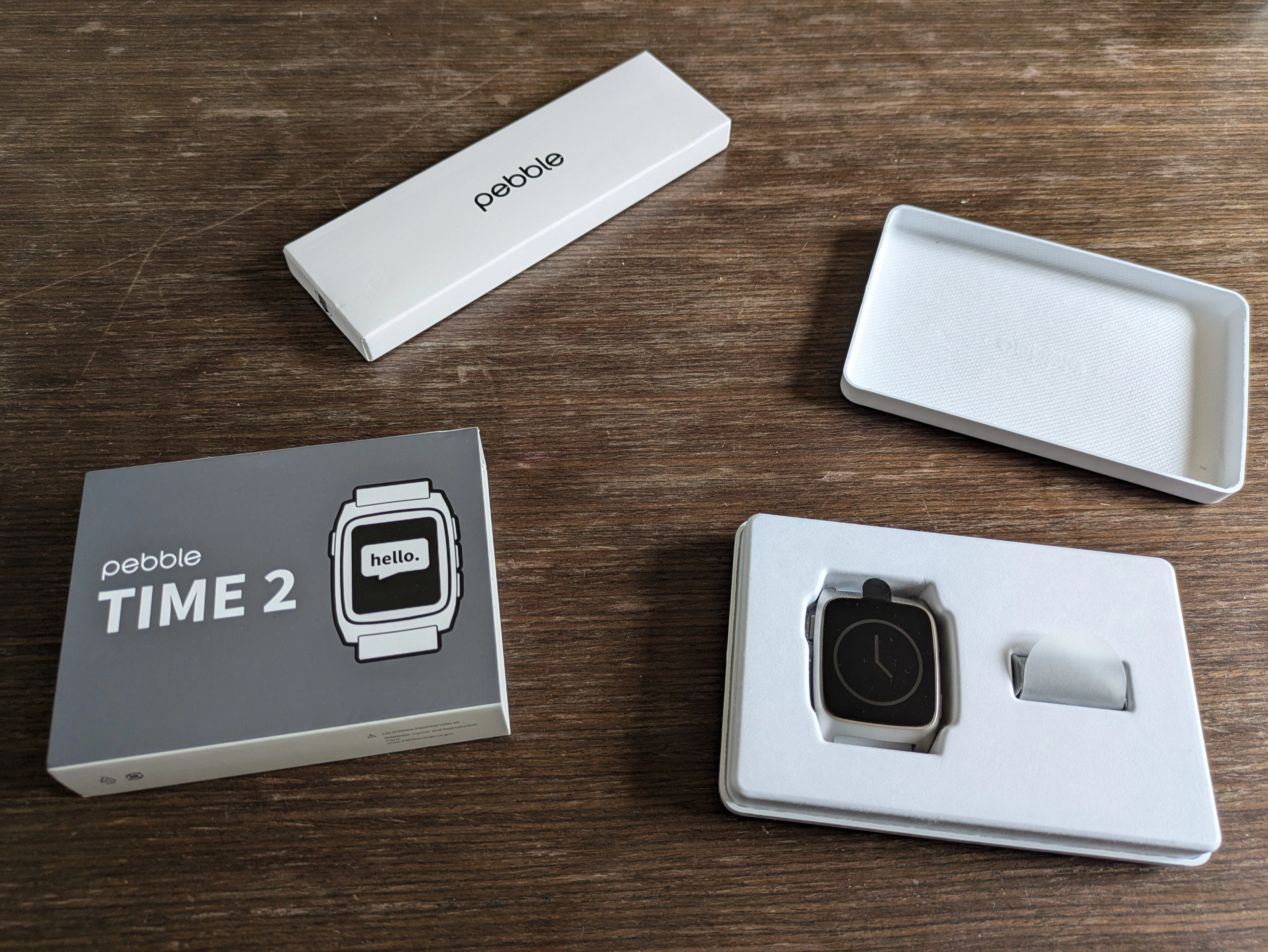 Ma pebble, toute fraîche dans sa boite