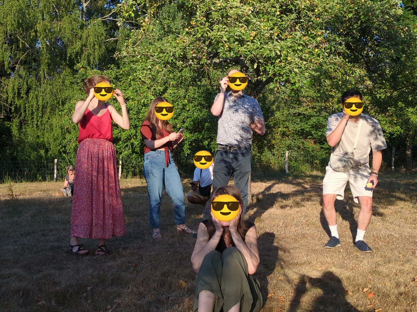 Mes amis et moi lors de l'éclipse solaire du 12 août 2026