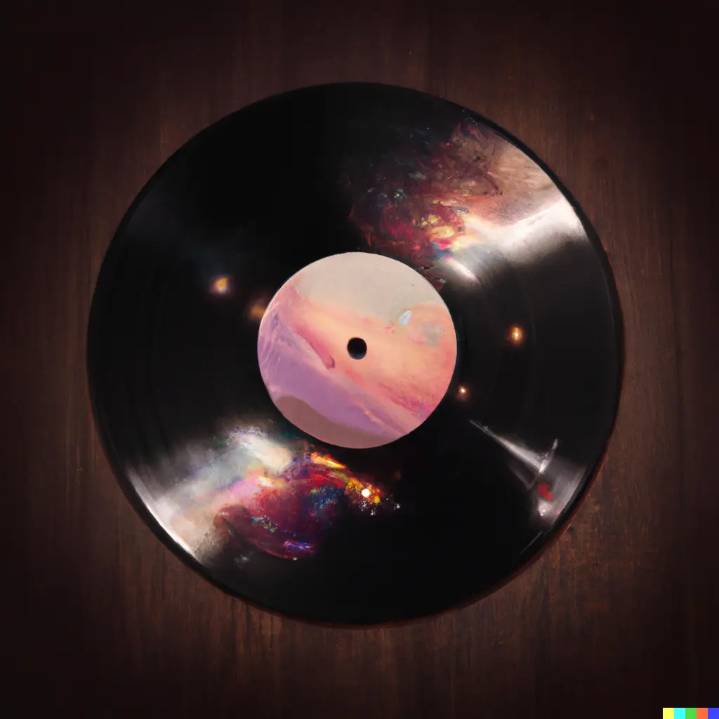 a vinyl record